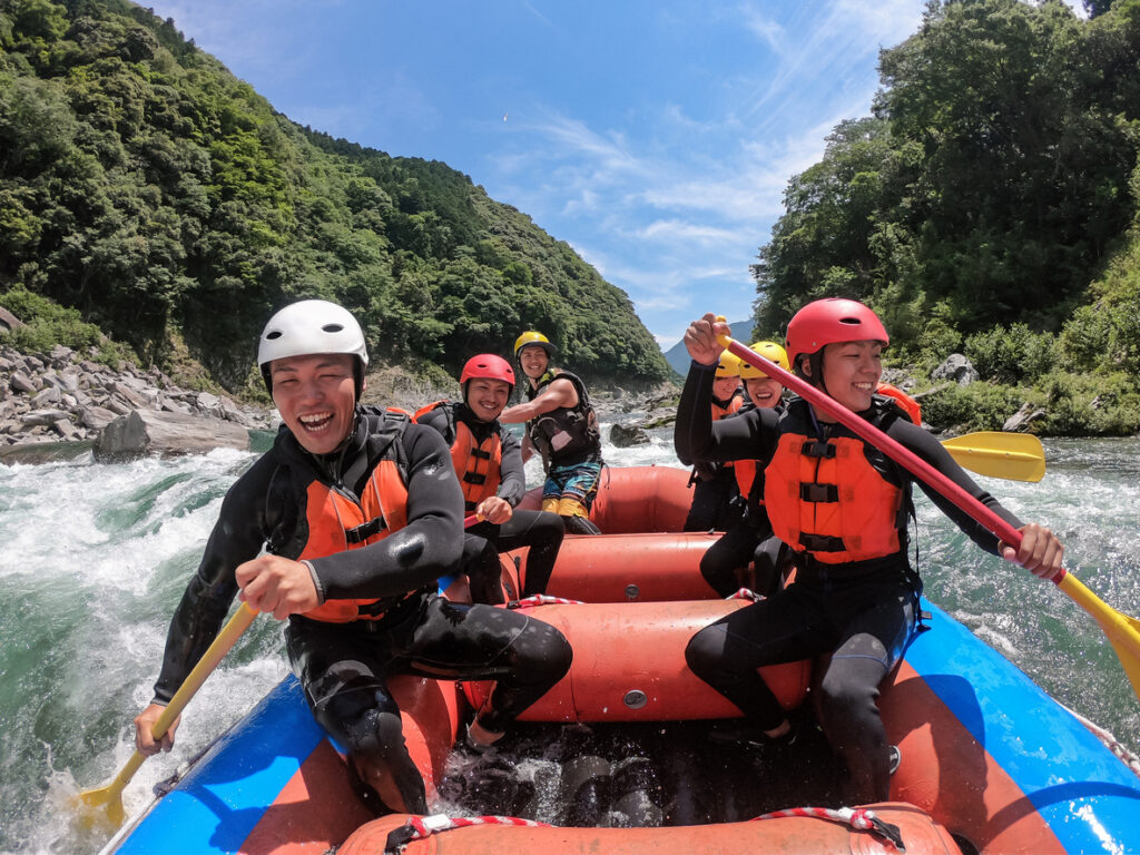 Personal point of view of a white water river rafting excursion