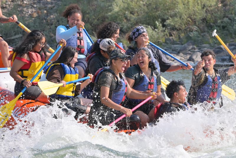 Private rafting trip on the Yellowstone River