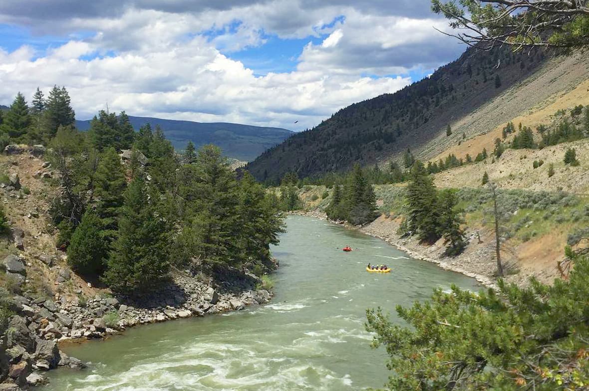 Whitewater rafting on the Yellowstone River in Montana's Paradise Valley